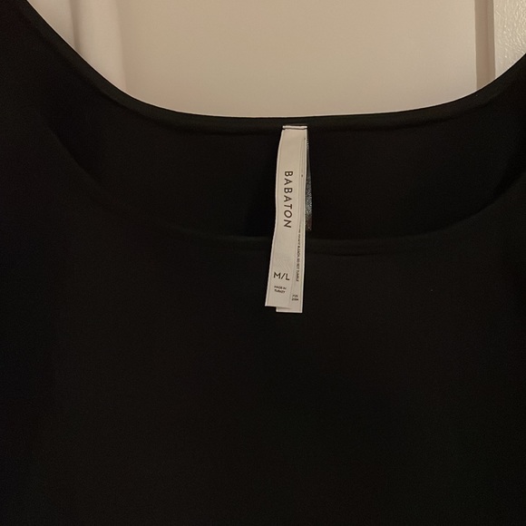 BABATON WHITE & BLACK CROPPED LONGSLEEVE - Picture 2 of 5